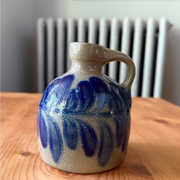 Beaumont Brothers Pottery Handcrafted Blue and Gray salt glaze jug small 1994 - Picture 4 of 9